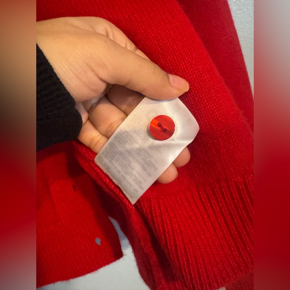 REFORMATION Clara Cashmere Crew Cardigan - Picture 5 of 5